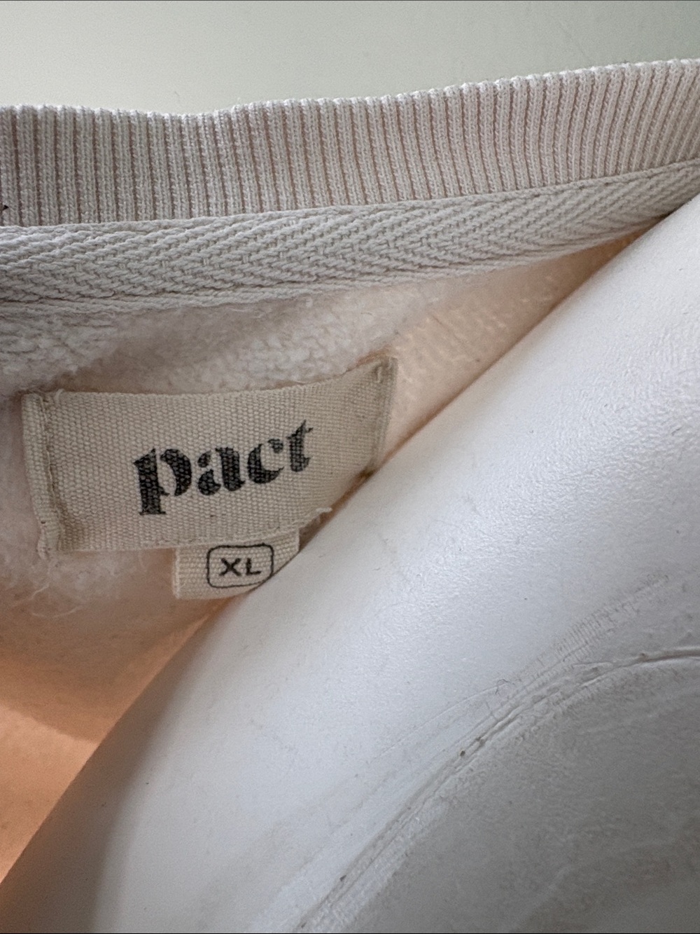Pact Sweatshirt Baby Bella Mushroom Slouchy 100% Cotton Women's XL - Picture 3 of 4